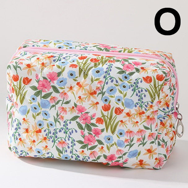 FLORAL TOILE PATTERN MAKEUP COSMETIC POUCH BAG | 40P562