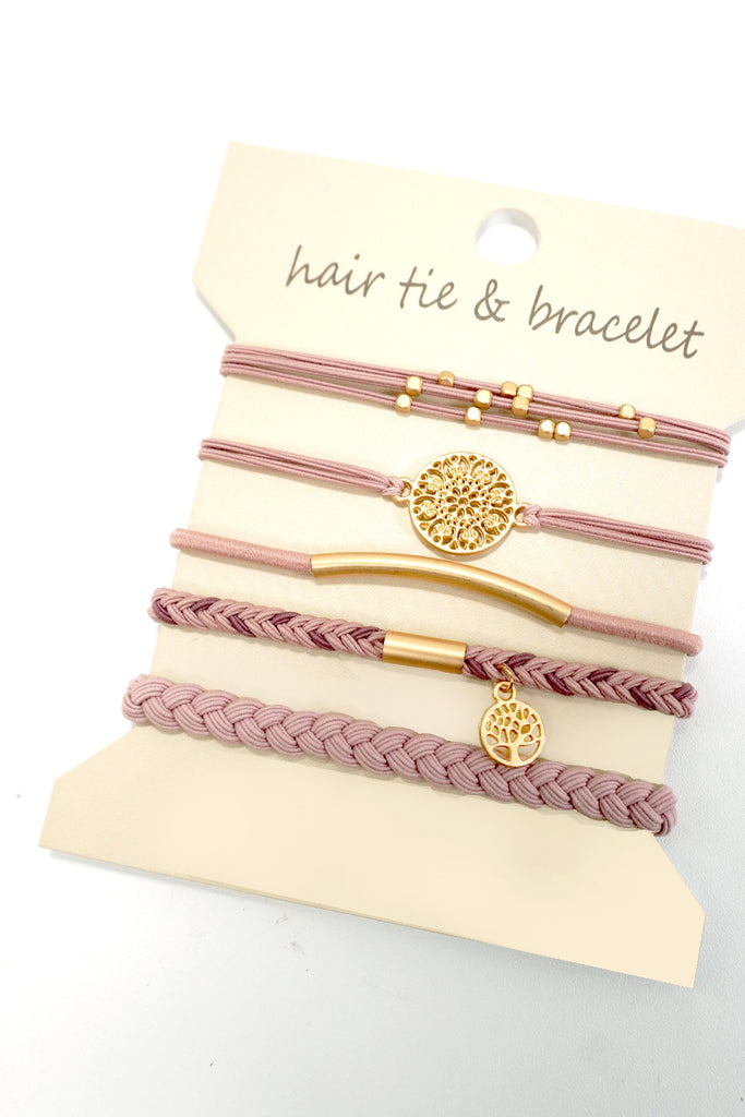 BOHO DUAL FUNCTION KNOT BRACELET HAIR TIES | 40BH100