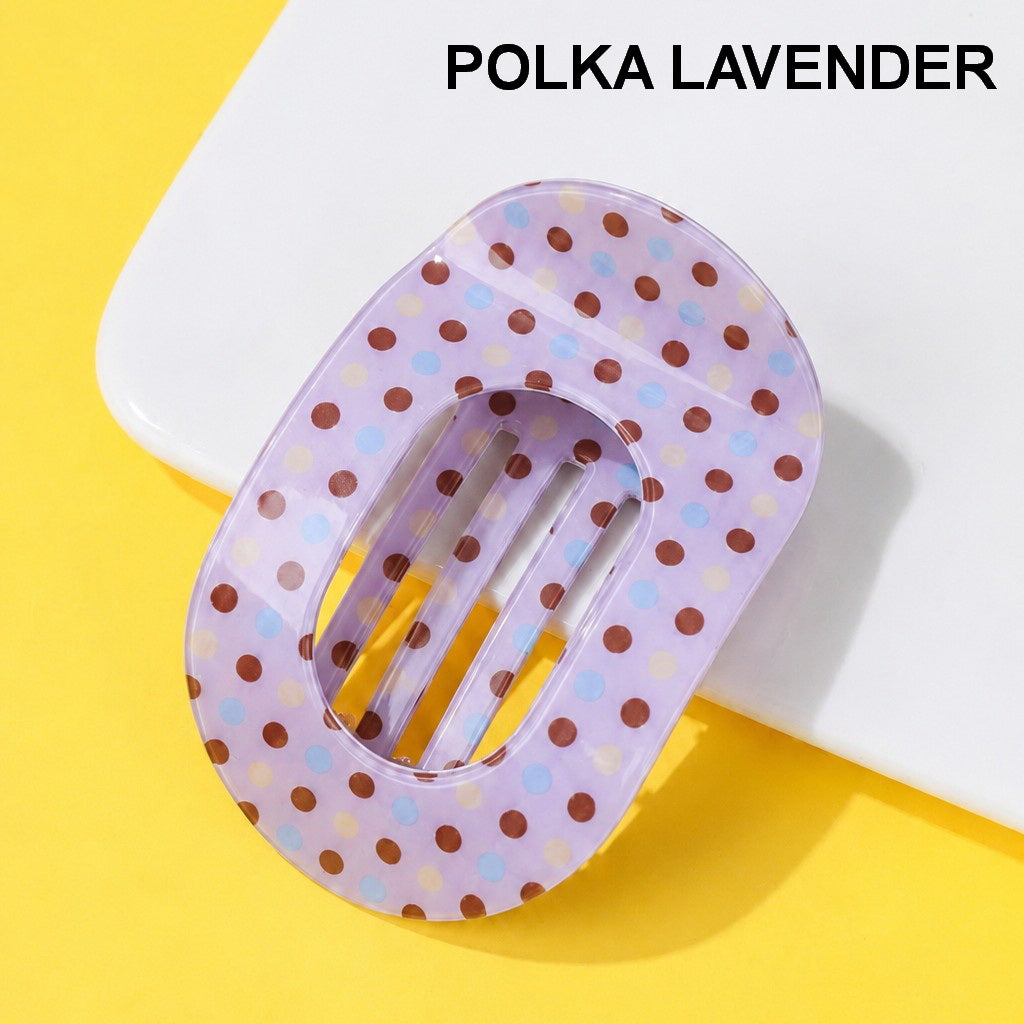 Jumbo Lay Flat Oval Hair Claw Clips Secure Styling | 40H1137