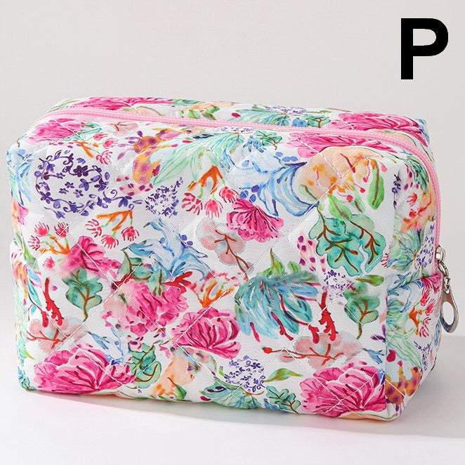FLORAL TOILE PATTERN MAKEUP COSMETIC POUCH BAG | 40P562