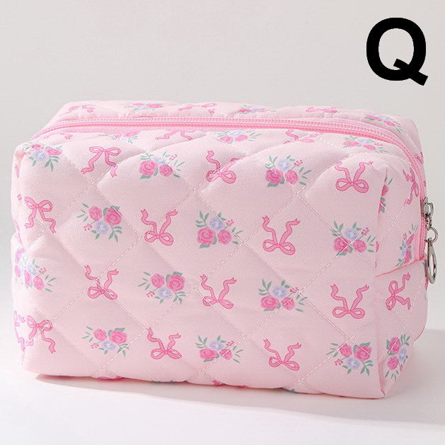 FLORAL TOILE PATTERN MAKEUP COSMETIC POUCH BAG | 40P562