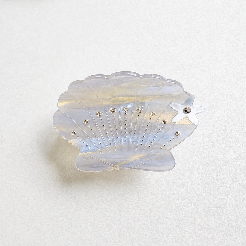 Seashell Rhinestone Acetate Hair Claw Clip | 40H1135