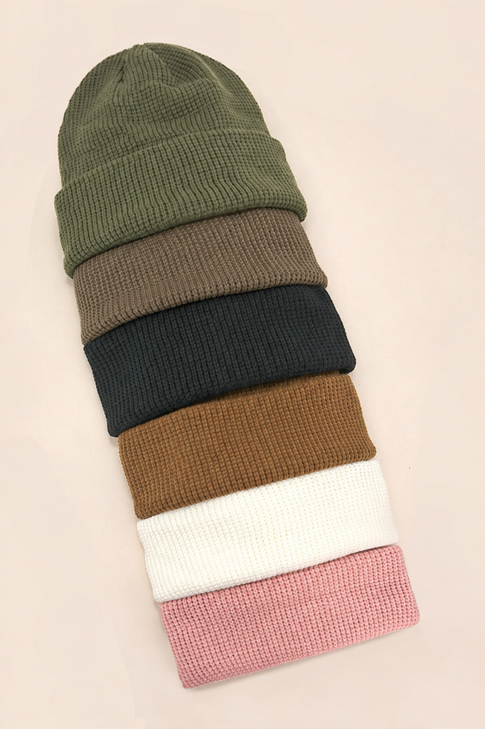 SOFT RIBBED KNIT BEANIES HAT | 40BN913