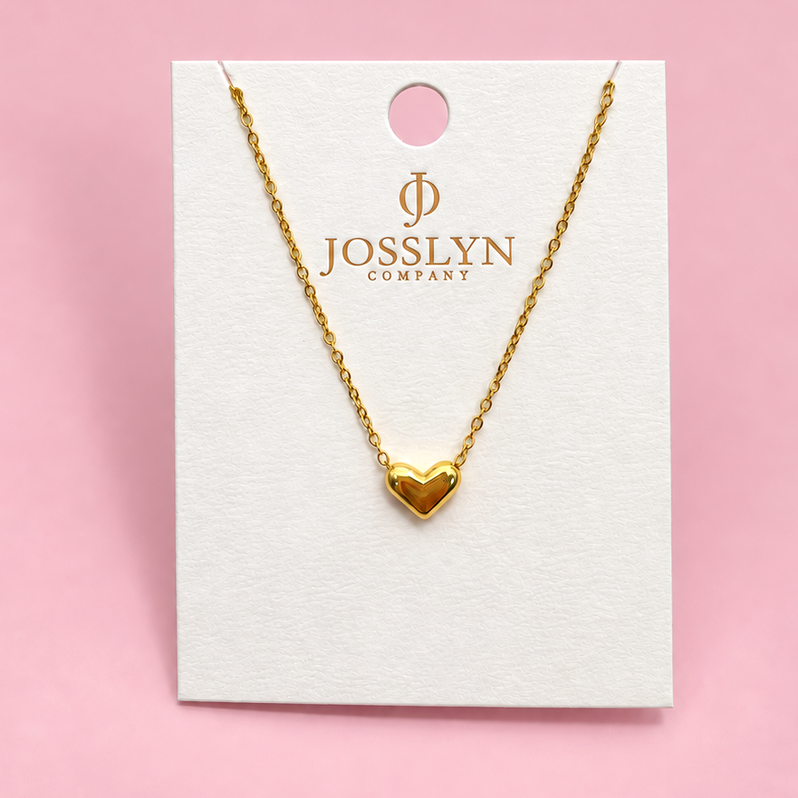 18K STAINLESS STEEL TARNISH FREE HEART NECKLACE | 40NK9407