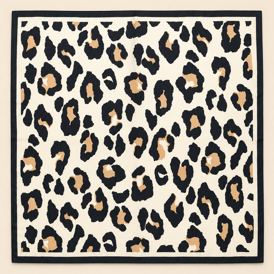 LARGE LEOPARD ANIMAL PRINT BANDANA SCARF | 40SC689