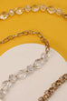 GLASS BEAD LINK CHAIN LONG NECKLACE | 25N404