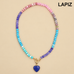Natural Stone Semi-Precious Glass Mixed Necklace | 40NK9702