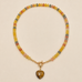 Natural Stone Semi-Precious Glass Mixed Necklace | 40NK9702