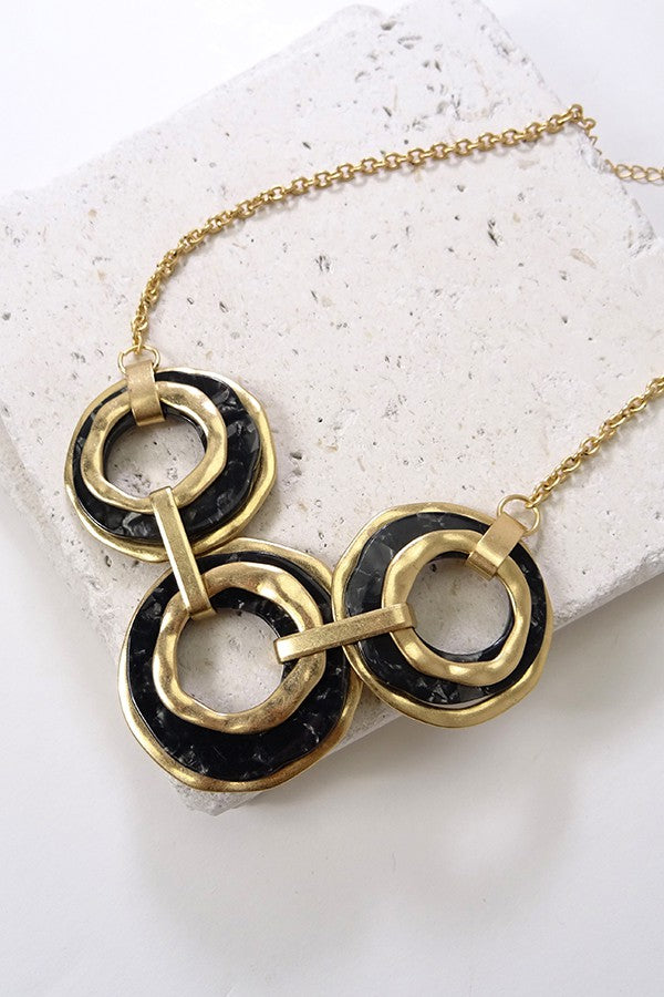 MARBLE STONE NECKLACE | 510180183