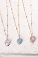 NATURAL HEART STONE NECKLACE | 470118945