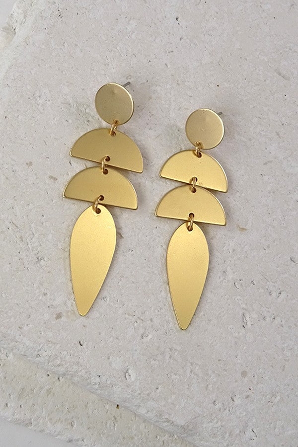 Matte drop earring | 510380142