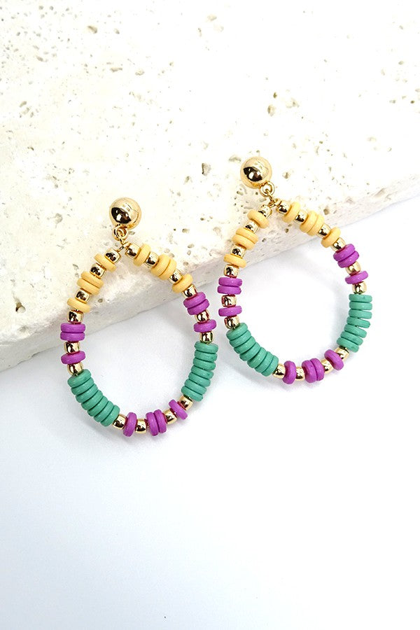 BEADED TEARDROP EARRING | 310324405