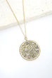 FLOWER WOOD DISC PENDANT NECK | 31017043