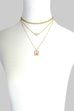 FLOWER, HEART CHUNKY CHAIN LAYER NECK | 31N7143