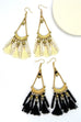 BEADED TASSEL DROP EAR | 25E152