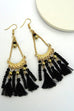 BEADED TASSEL DROP EAR | 25E152