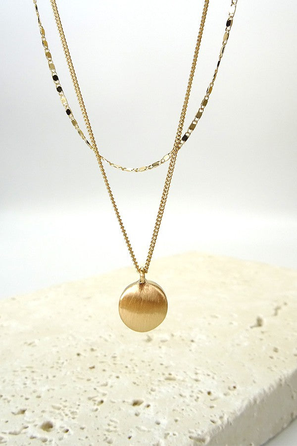 Layered coin necklace | 470118696