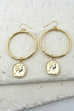 Coin Hoop Drop Earring | 31E03015