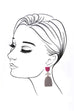 ACRYLIC GEO SHAPE DROP EARRINGS | 40E005