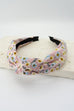 FLOWER PRINT KNOTTED HAIR BAND | 40HB243