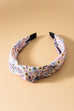 FLOWER PRINT KNOTTED HAIR BAND | 40HB243