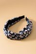 FLOWER PRINT KNOTTED HAIR BAND | 40HB243