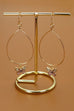 RHINESTONE BUTTERFLY WIRE HOOP EARRINGS | 37E13709