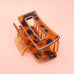 Hollow Rectangular Tortoise Acetate Hair Claw Clip | 40H395