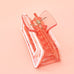 Hollow Rectangular Tortoise Acetate Hair Claw Clip | 40H395