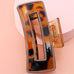 Hollow Rectangular Tortoise Acetate Hair Claw Clip | 40H395