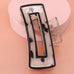 Hollow Rectangular Tortoise Acetate Hair Claw Clip | 40H395