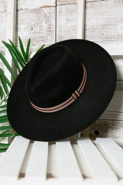 FEDORA HAT WITH DESIGNER INSPIRED TRIM 40HW316 JOSSLYN COMPANY
