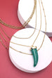 5 LAYER HORN PENDANT NECKLACE | 47N19471