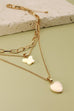 TRIO LAYER SHELL CHARM NECKLACE | 31N21247