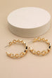 EDGY LINK HOOP EARRINGS | 31E21645