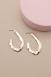 MODERN HAMMERED DROP EARRINGS | 31E21632