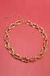 EXQUISITE  HAMMERED LINK HANDMADE CHAIN NECKLACE | 25N305