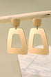 RECTANGLE MATTE  DROP EARRINGS | 31E21564