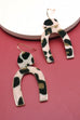 ANIMAL PRINT U SHAPE EARRINGS | 31E21635