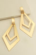 DOUBLE DIAMOND SHAPE DROP EARRINGS | 31E21556