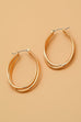 INTERWINED OVAL HOOP EARRINGS | 31E21657