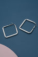 SQUARE HOLLOW HOOP EARRINGS | 31E21761