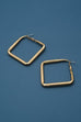 SQUARE HOLLOW HOOP EARRINGS | 31E21761