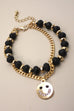 FACET BEADED SMILE PENDANT BRACELET | 31B21120