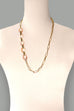 MIXED ACRYLIC  OVAL LINK LONG CHAIN  NECKLACE | 31N21357