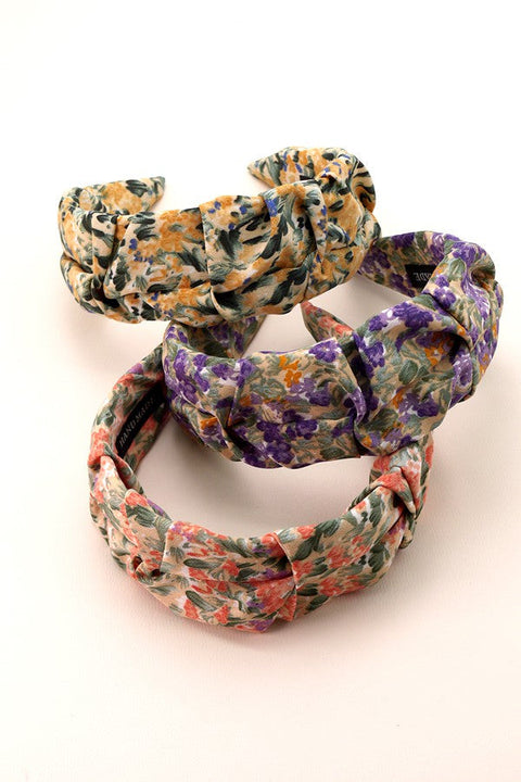 FLORAL WIDE HEADBAND HAIR BAND | 40HB103