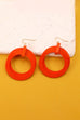 DOUBLE WOODEN HOOP EARRINGS | 31E21893