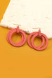 DOUBLE WOODEN HOOP EARRINGS | 31E21893