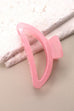 JUMBO HALF MOON TRANSLUCENT HAIR CLAW CLIP | 40H0279