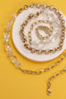 GLASS BEAD LINK CHAIN LONG NECKLACE | 25N404